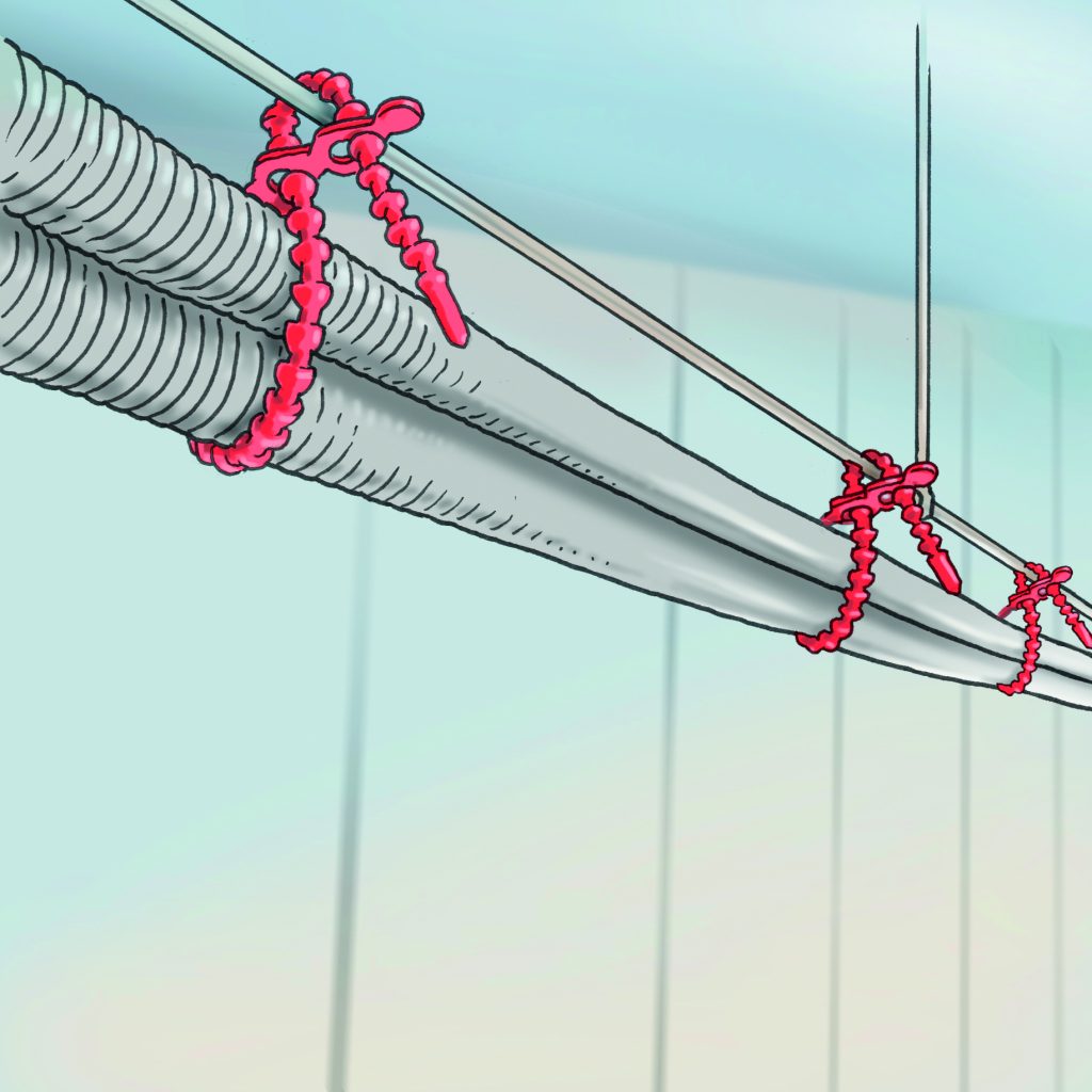 Cable ties for plumbing