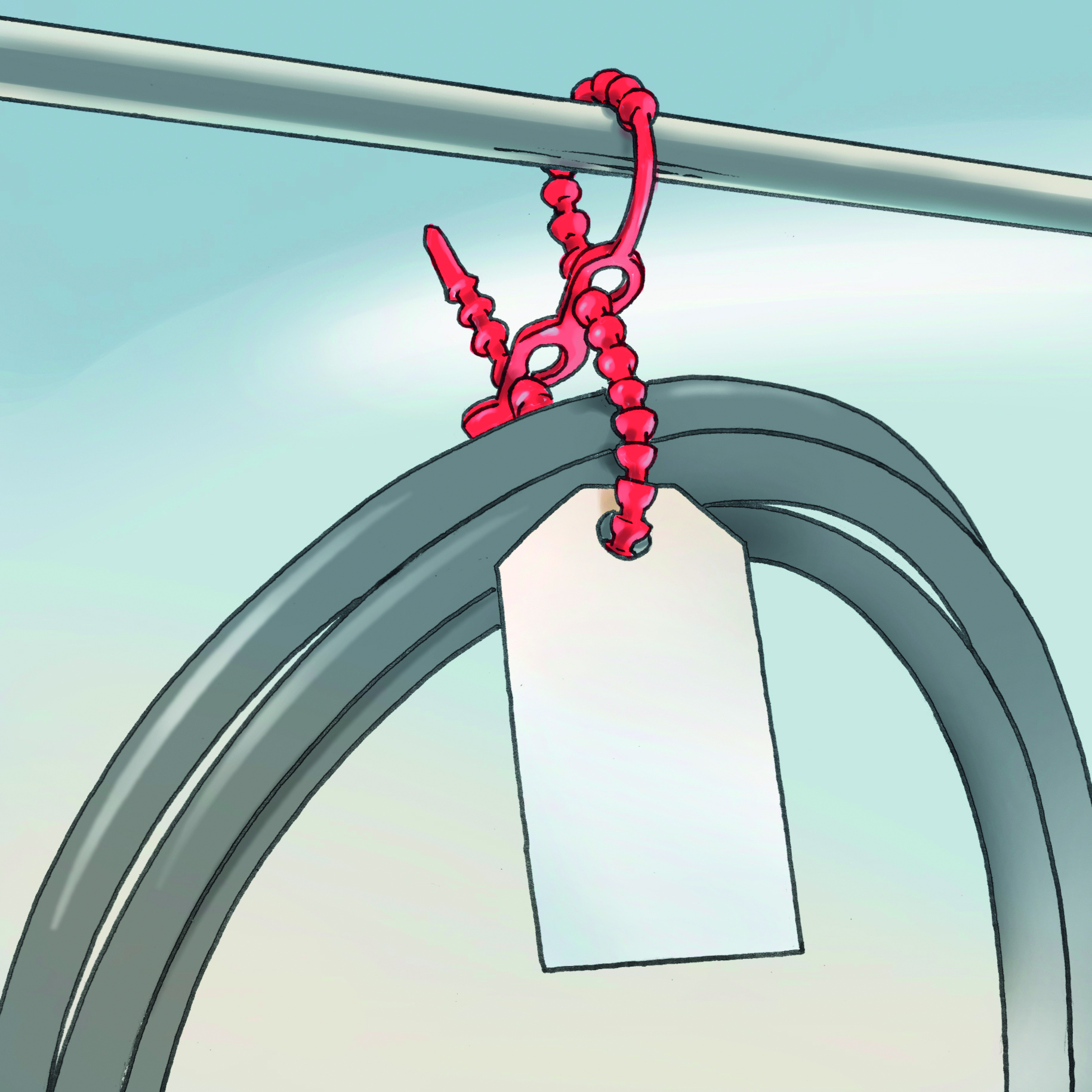 Forming a hanging loop